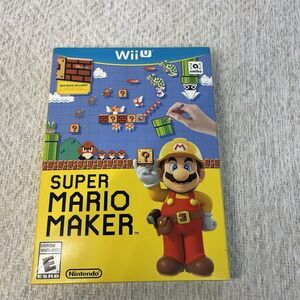 Wii U Super Mario Maker Video Game Complete with Slip Cover and Idea Book